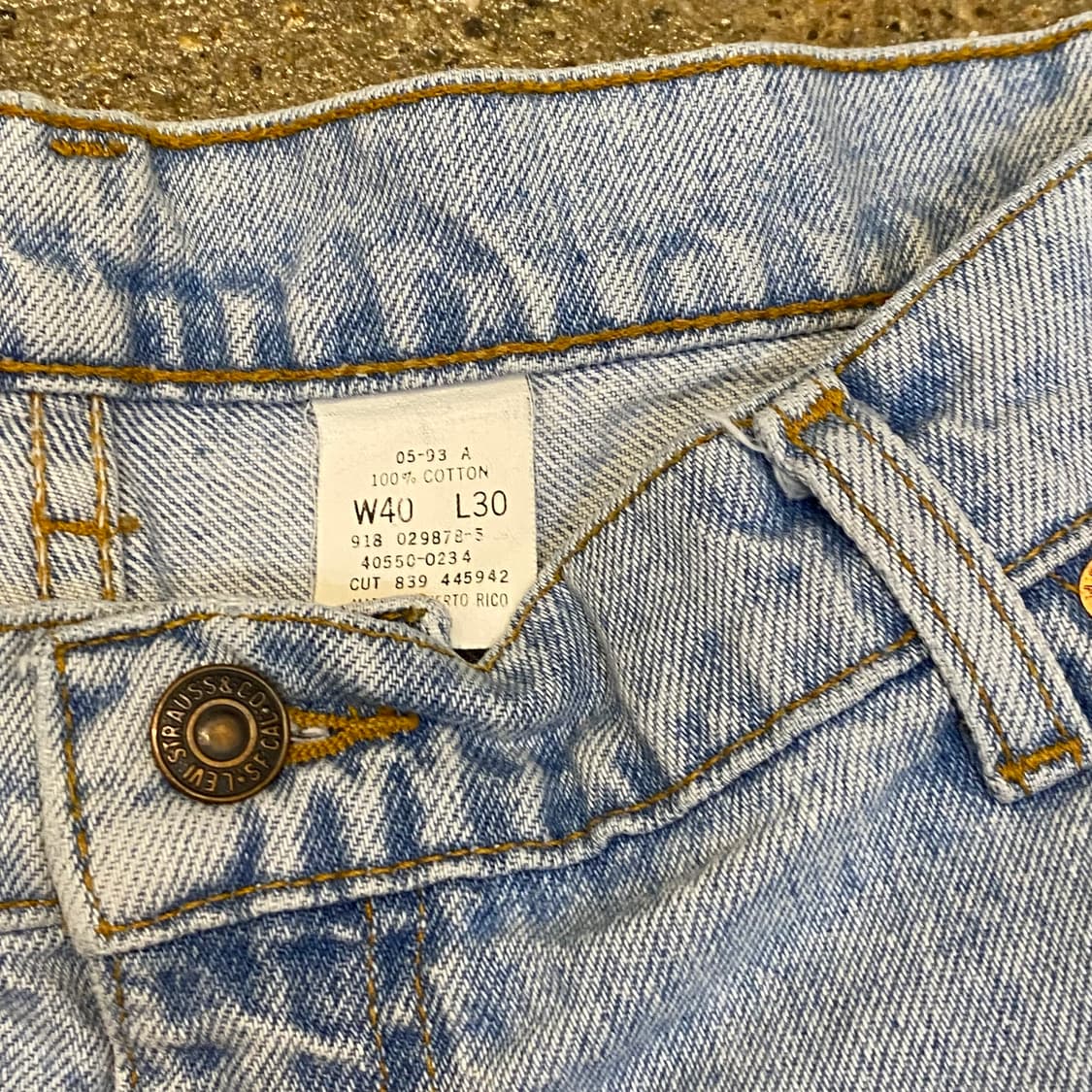 미국 빈티지 리바이스 오렌지탭 550 청바지 상품이미지3