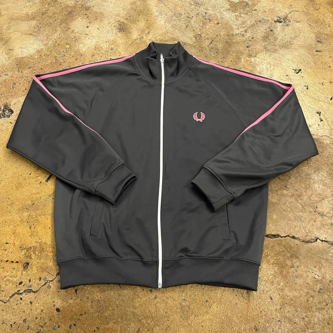 [정품/L] 프레드페리 핑크 라인 트랙 자켓 b17 상품이미지2
