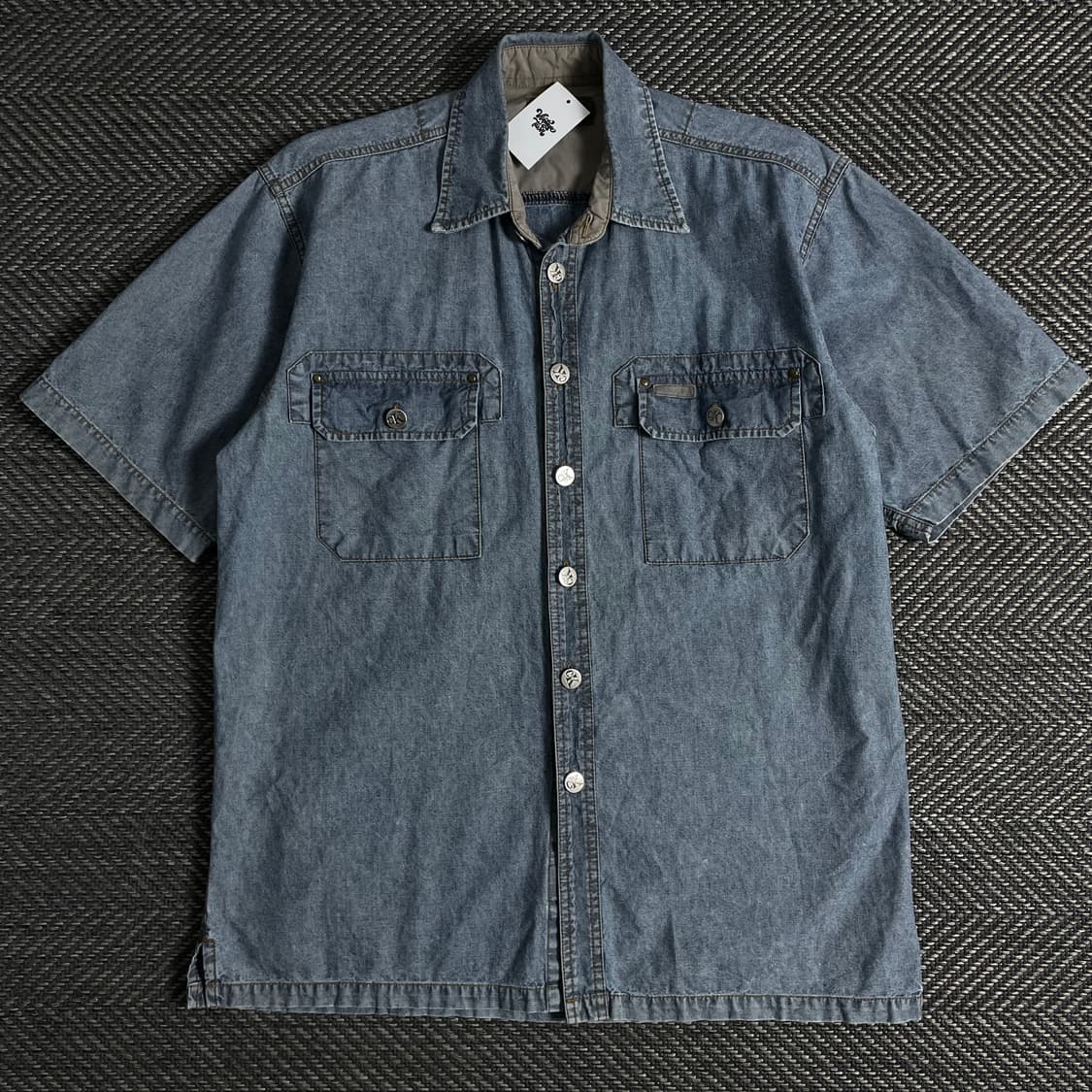 00s 캘빈클라인 아메카지 워싱 데님 셔츠o 3639 상품이미지1