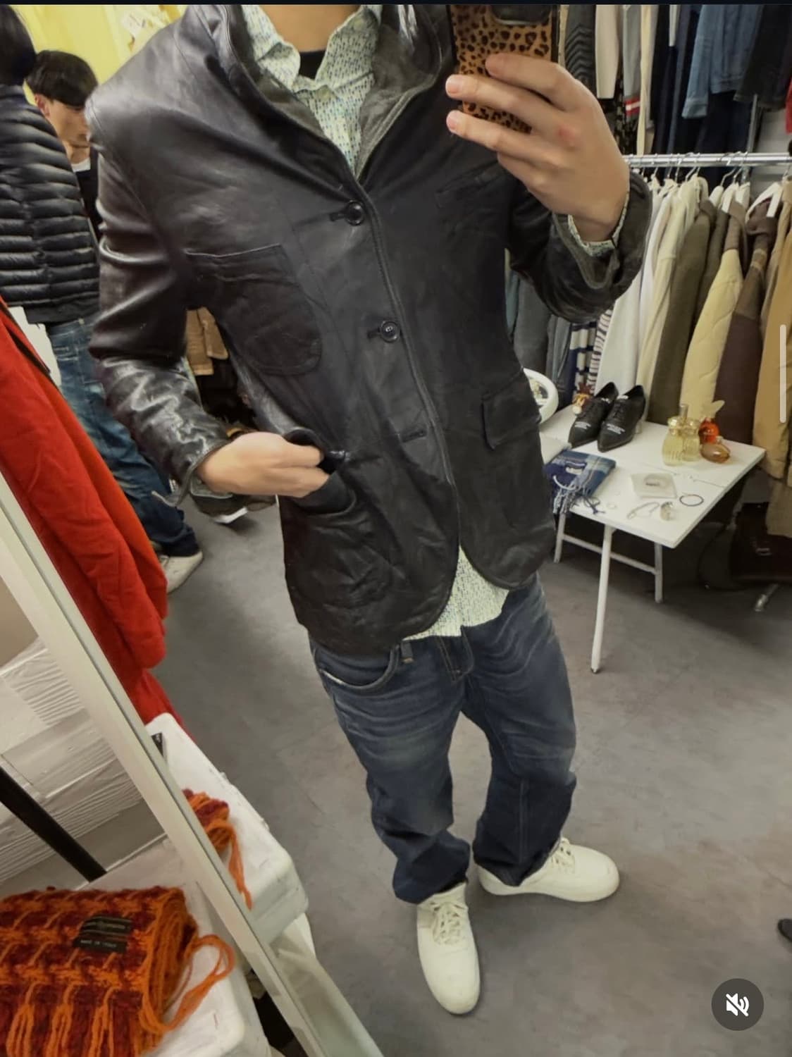 빈티지 양가죽 자켓 상품이미지1