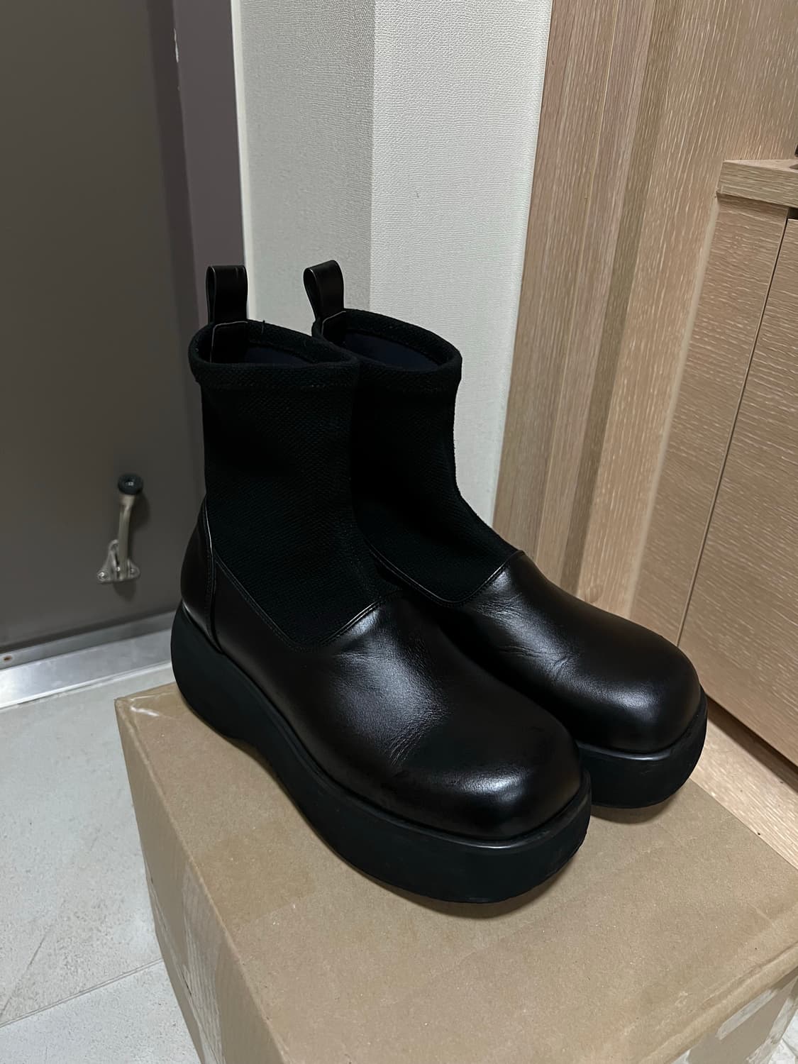 Open yy 라운드 스퀘어 플랫폼 부츠 상품이미지2