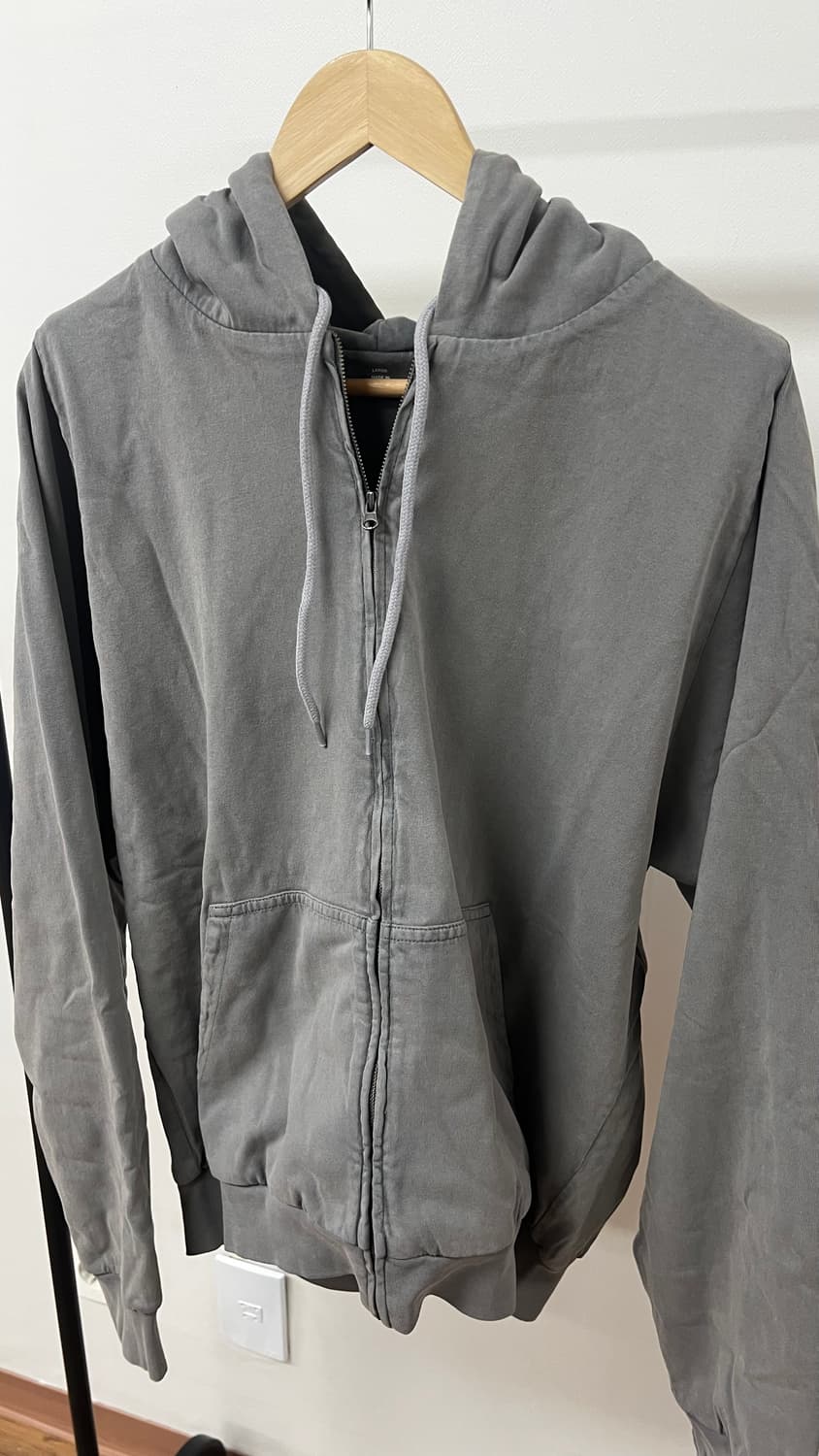 (새상품)이지갭 후드집업 포에틱그레이 L 상품이미지1