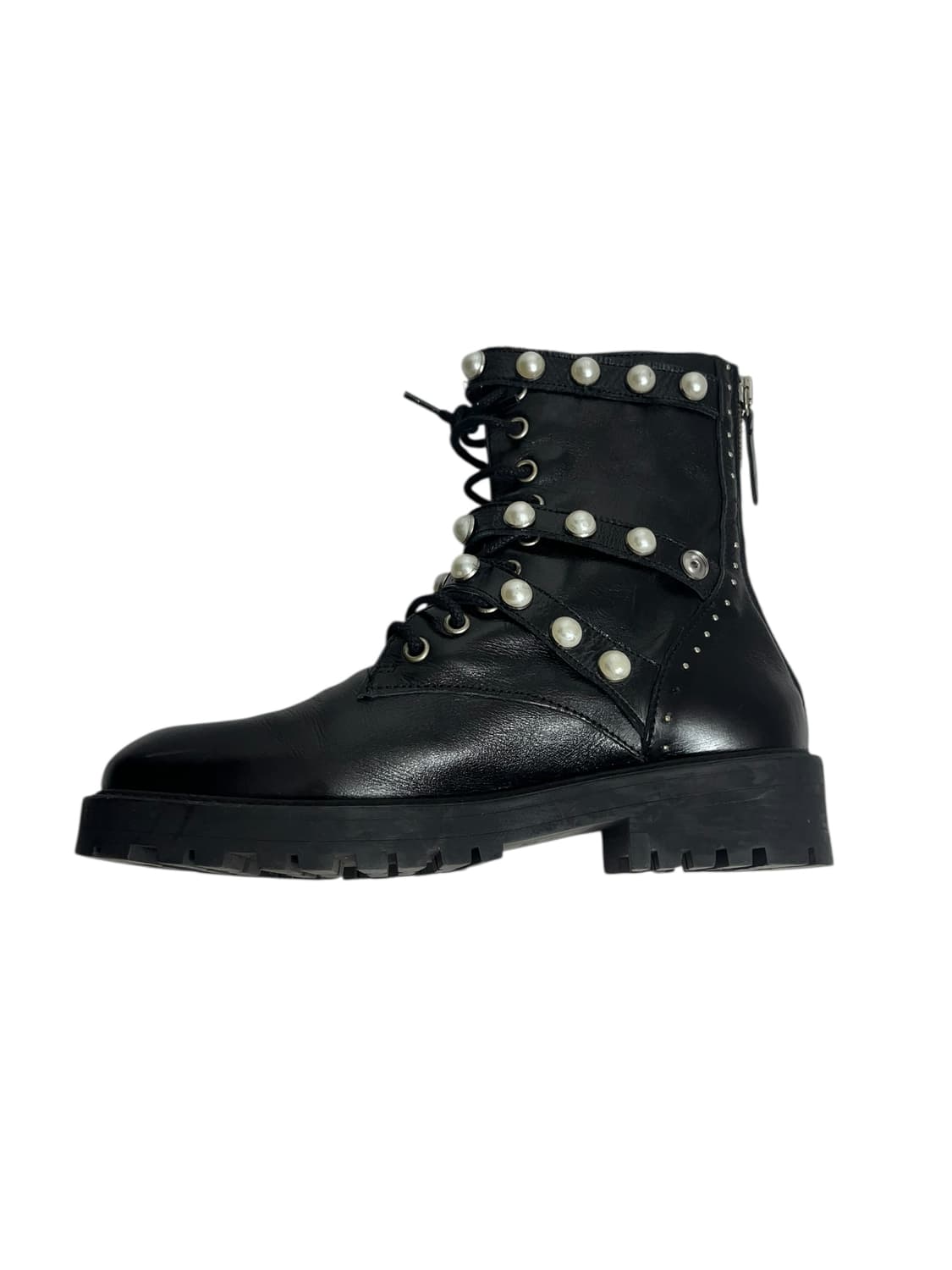 Zara 진주 레더 부츠  230  상품이미지3