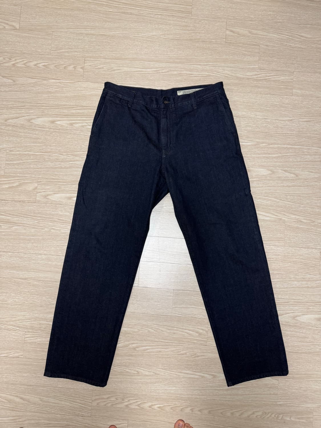 포터리 코튼 헴프 원워시드 스트레이트 데님 36 사이즈 상품이미지1