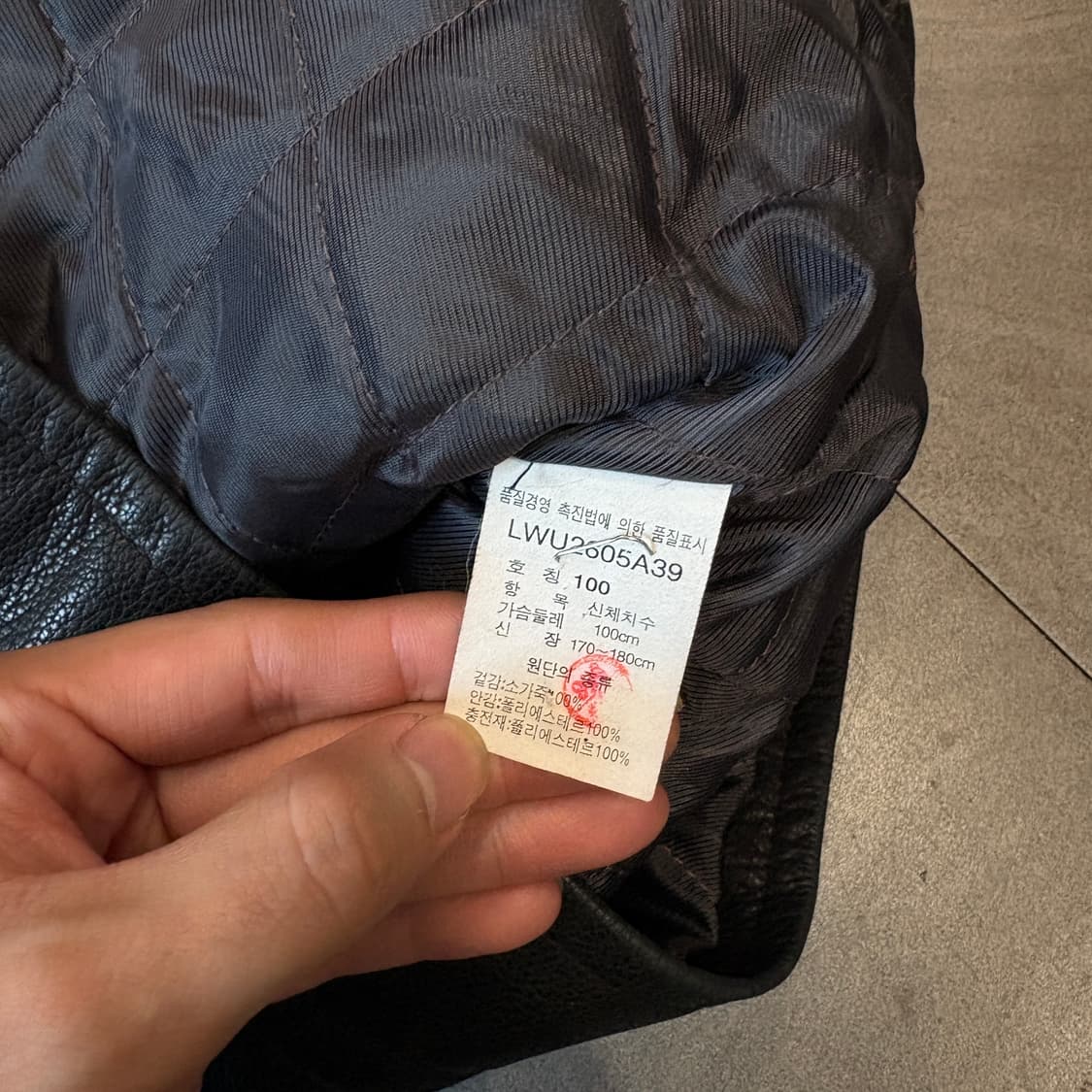 Lee 정품 블랙 소가죽 레더 가죽 자켓 상품이미지8