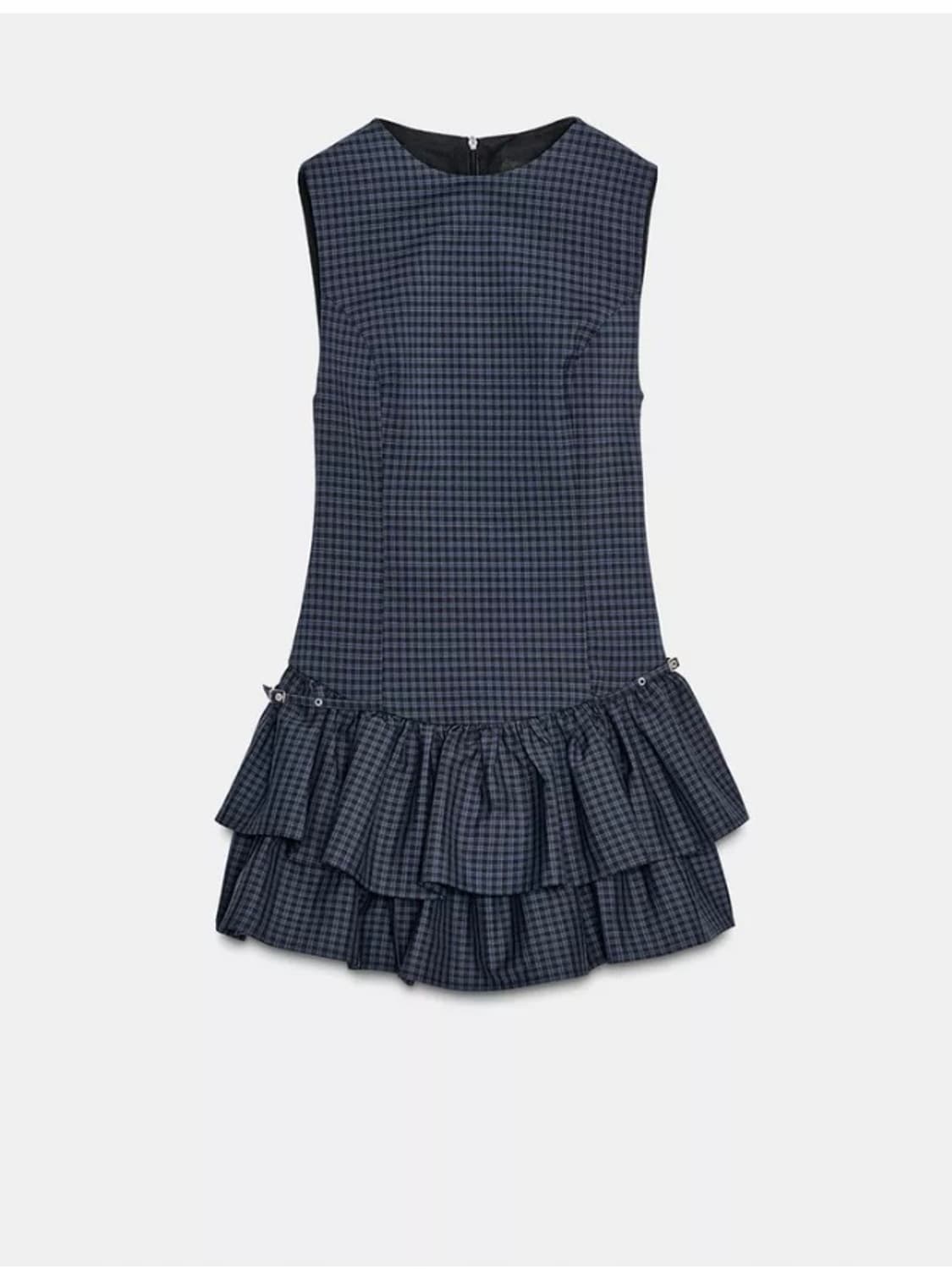 자라 체크 프릴 미니 원피스 3067/269/405 상품이미지2