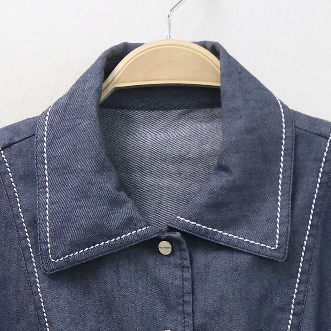 꾸레쥬 린넨혼방 데님 자켓 66195 상품이미지3