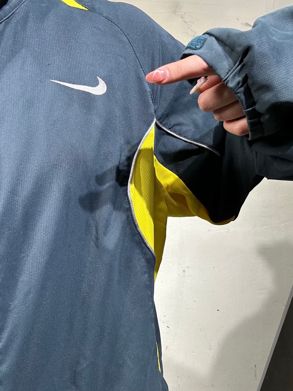 나이키 네이비 오버핏 트랙탑 져지 XL 상품이미지4