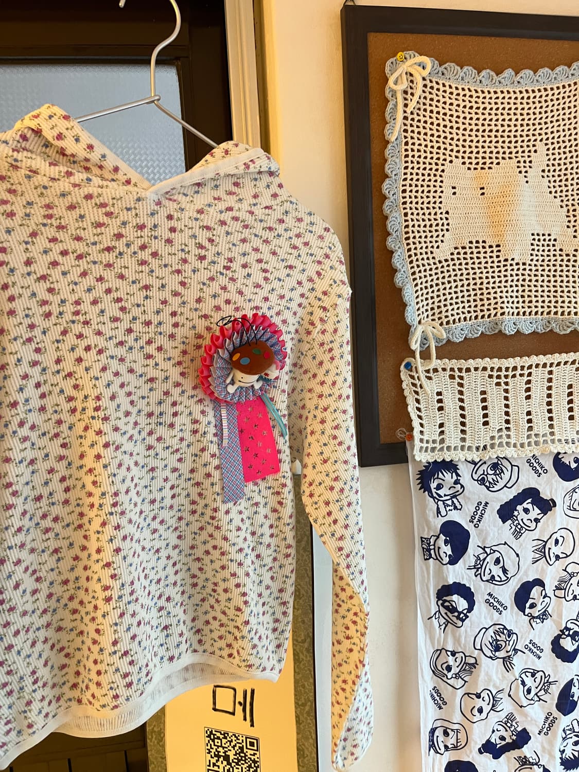 꽃무늬 와플 후드티 + 로제트 세트 🧇 상품이미지6