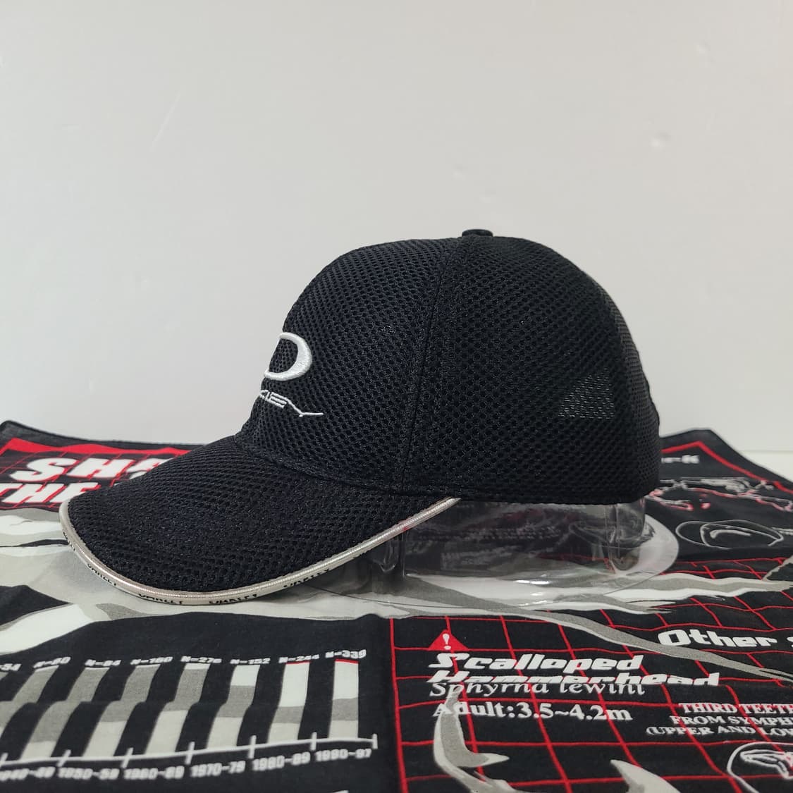 오클리 빈티지 자수 로고 블랙 메쉬 캡 모자 볼캡 상품이미지4