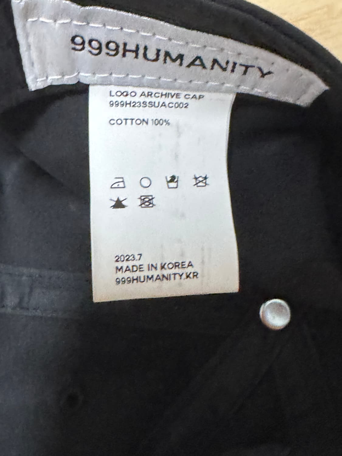 999 휴머니티 볼캡 상품이미지4
