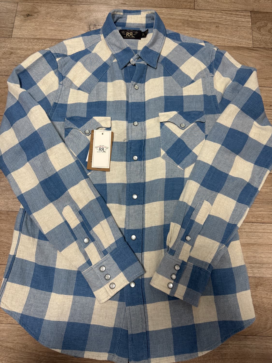 RRL 플래드 트윌 웨스턴 셔츠 s 상품이미지1