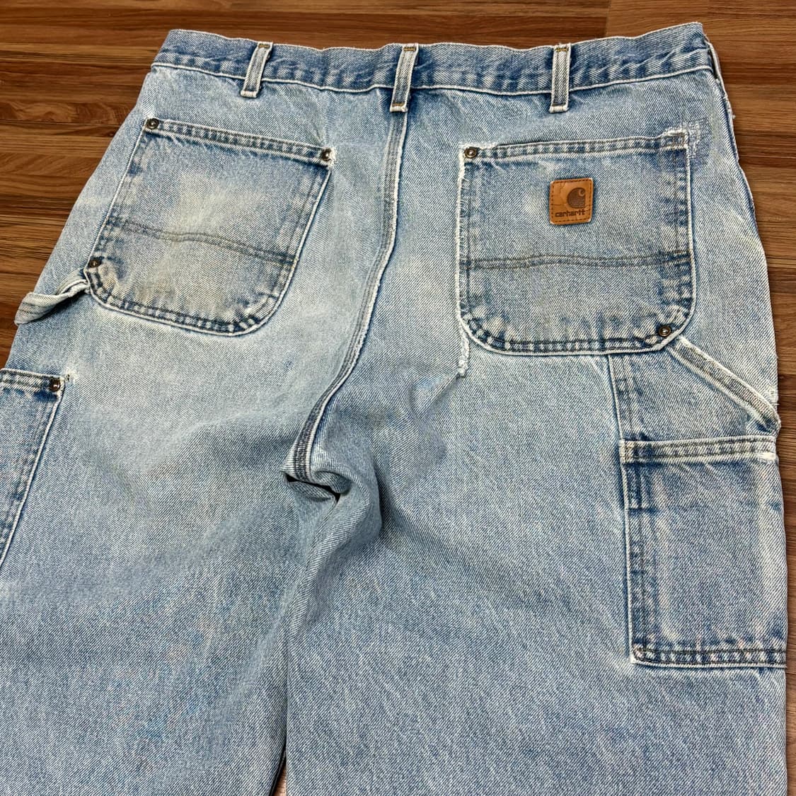 칼하트 데님 더블니 b73 dst 카펜터 디스 페이딩 워크 팬츠 34 상품이미지5
