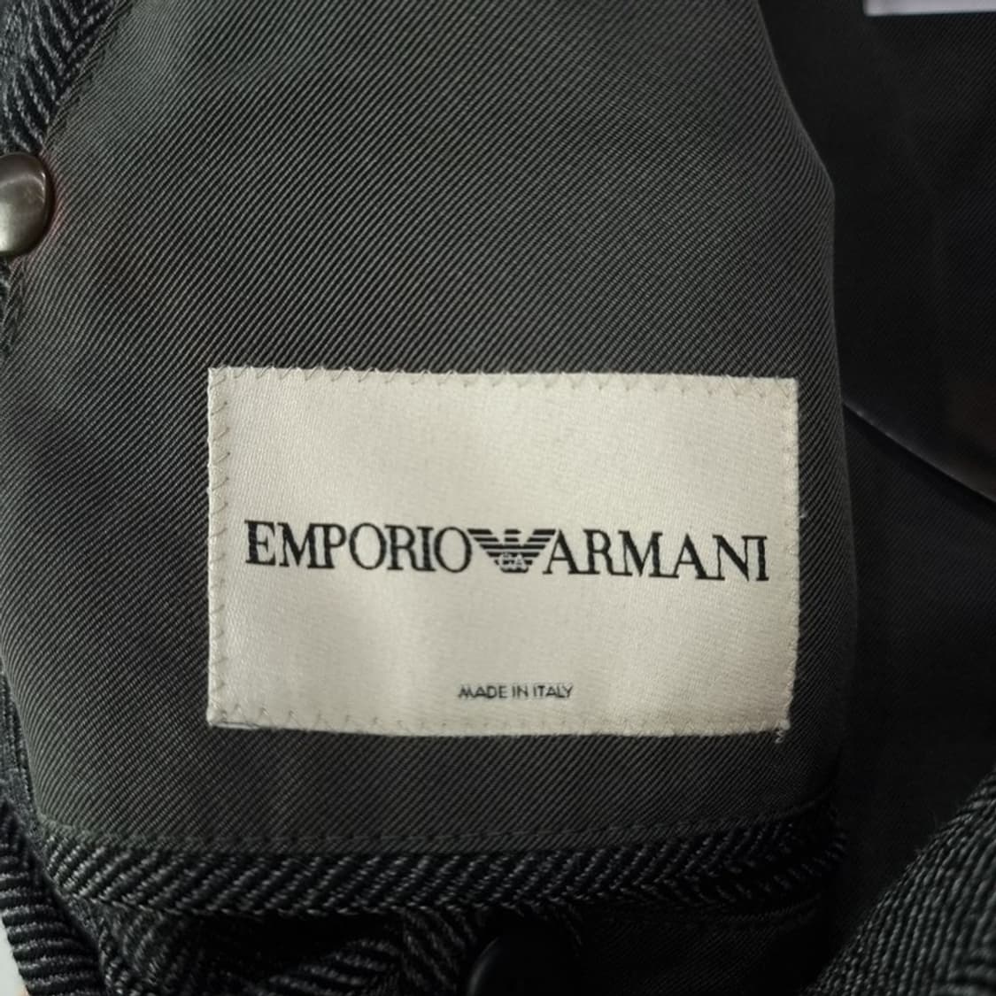 [엠포리오 아르마니] 헤링본 모직 롱 코트 P01069 상품이미지7