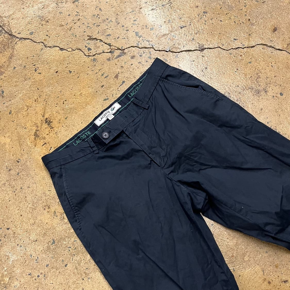 [정품/44] 라코스테 블랙 색상 치노 팬츠 b17 상품이미지1