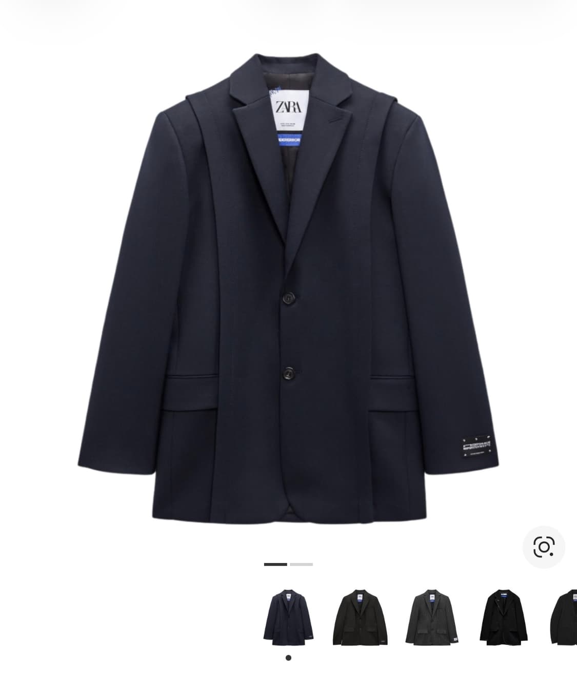 자라 x 아더에러 오버사이즈 블레이저 네이비 L사이즈 상품이미지1