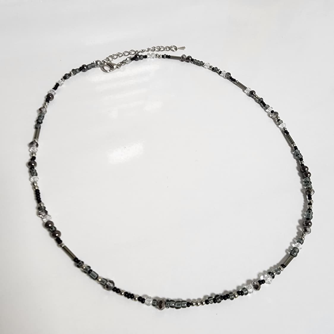 남자 블랙 패션 비즈 목걸이 상품이미지2