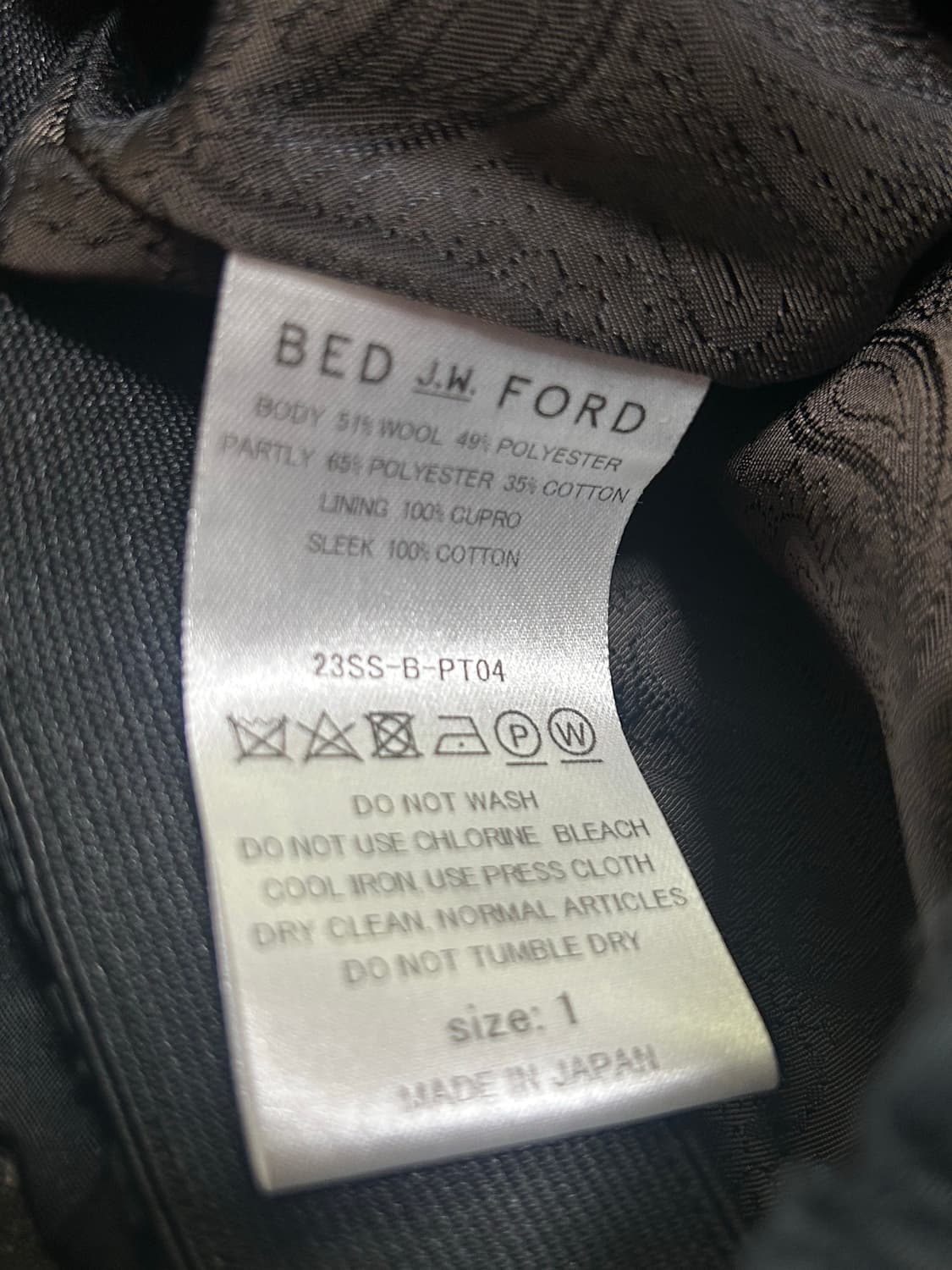 BED J.W FORD 23SS Double-West Tack-Pants 상품이미지4