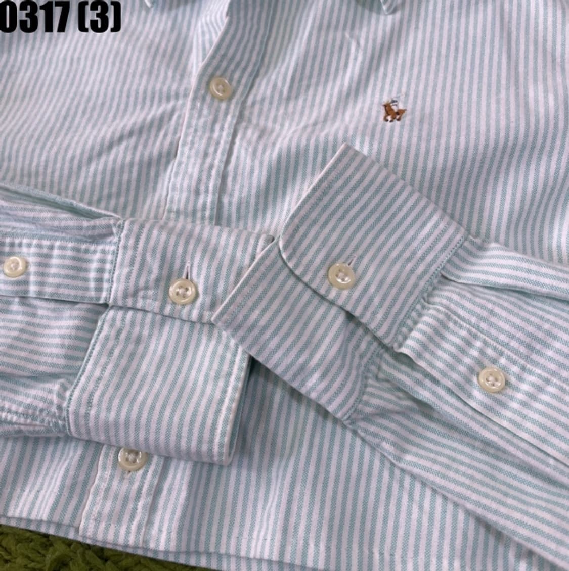 랄프로렌 크롭 스트라이프 긴팔 셔츠 상품이미지4