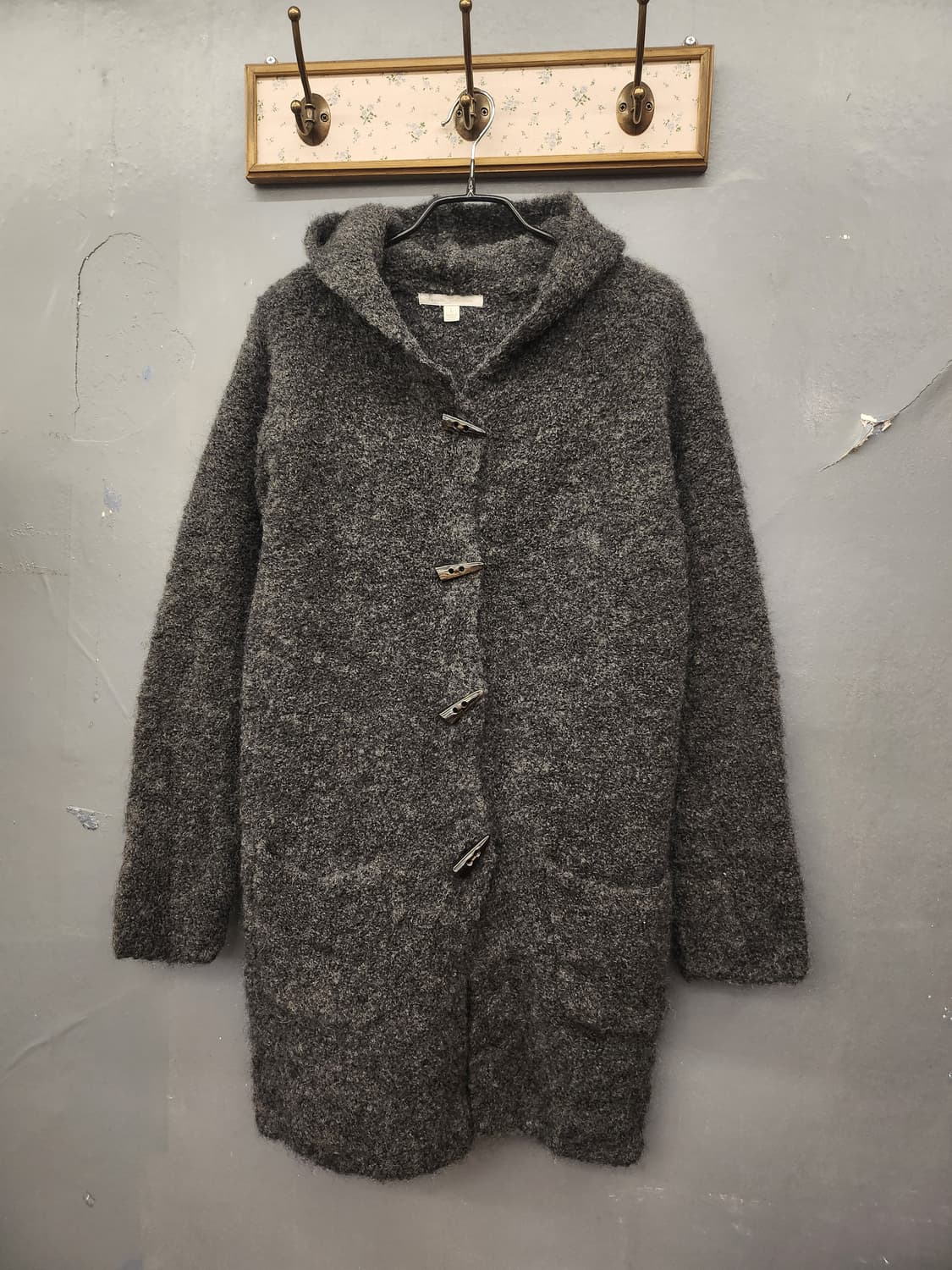 일본빈티지 양모후드코트 상품이미지1