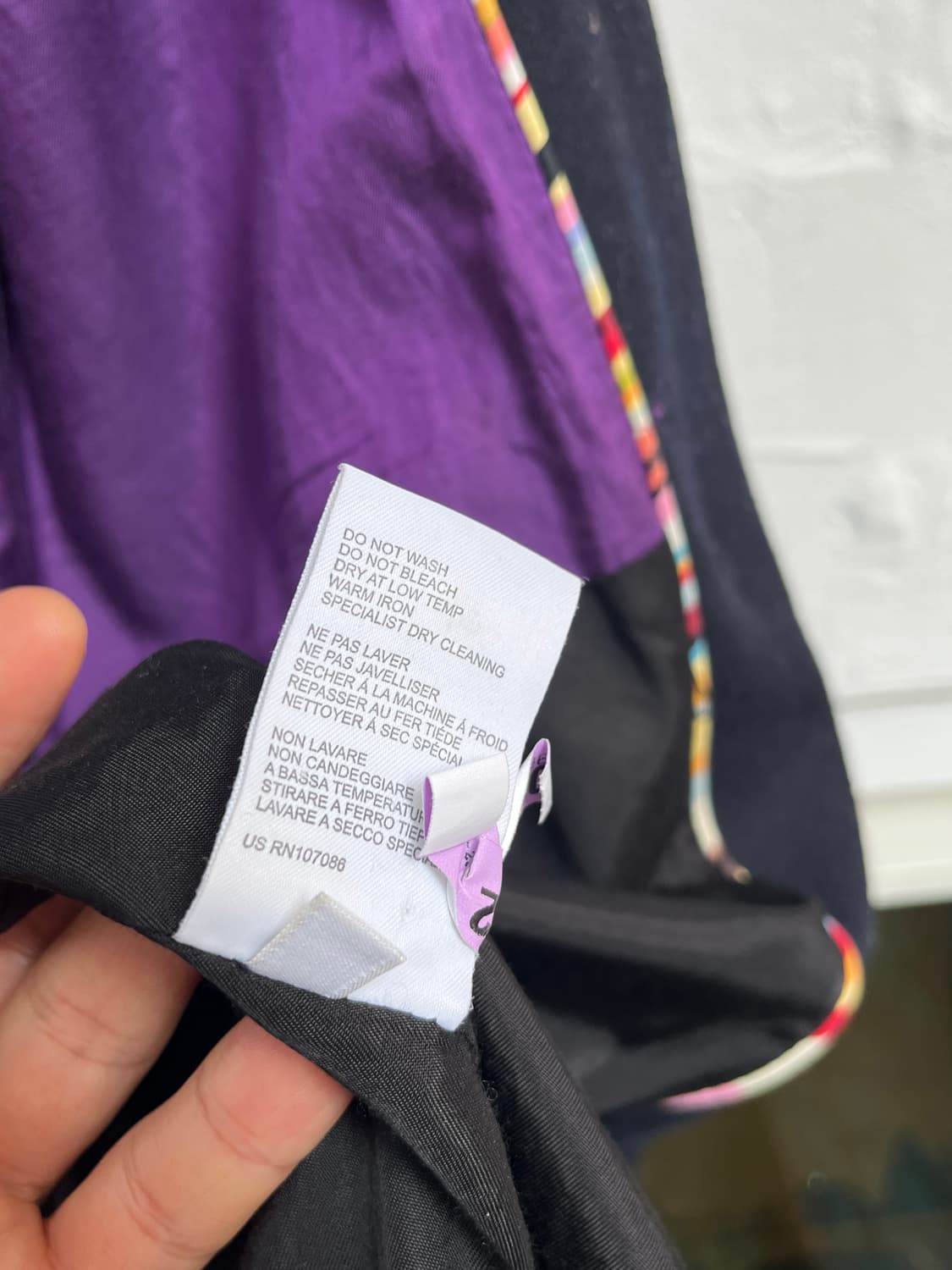 Paul Smith 네이비 더블 브레스티드 울 코트 42 상품이미지7