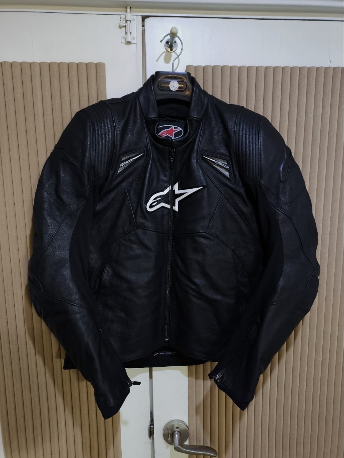 XL 알파인스타 통가죽 라이딩 자켓 바이크 상품이미지1