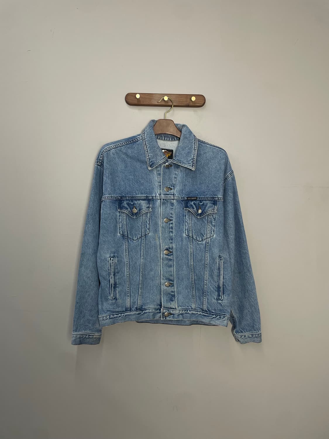 할리데이비슨 자수로고 데님 트러커 자켓 H2198 상품이미지3