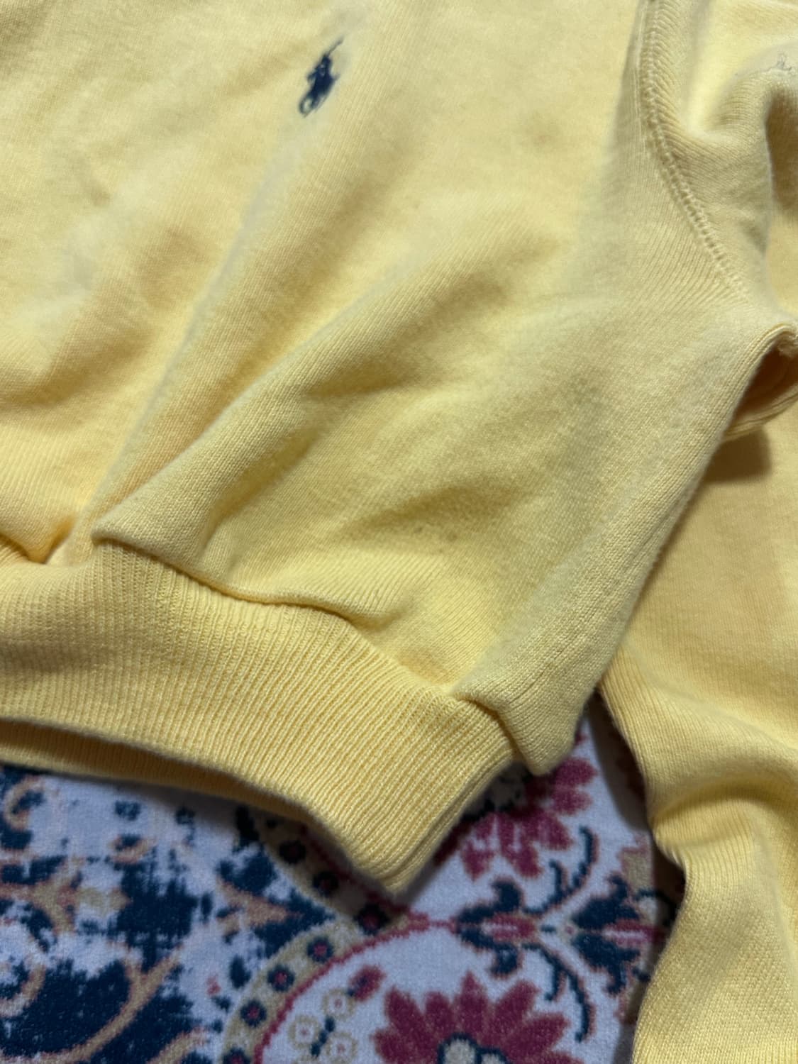 폴로 옐로우 크롭 니트 상품이미지3