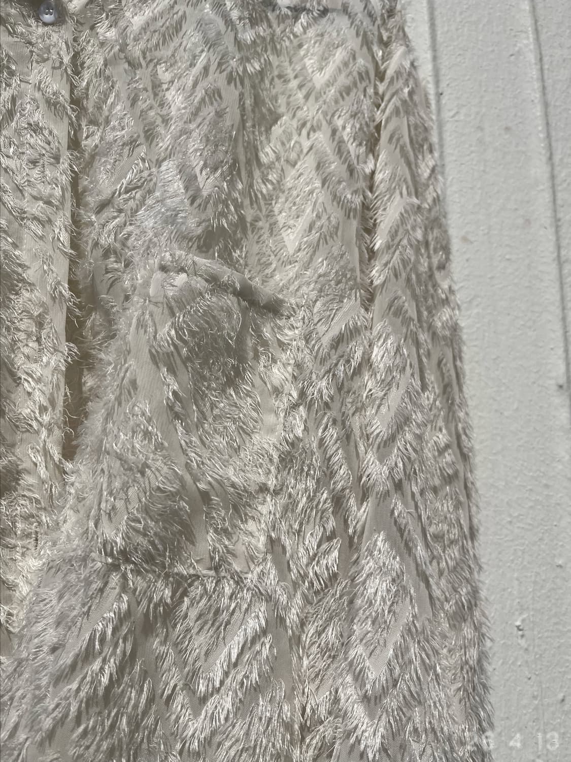 White Sheer Shirt 화이트 쉬어 셔츠 상품이미지5