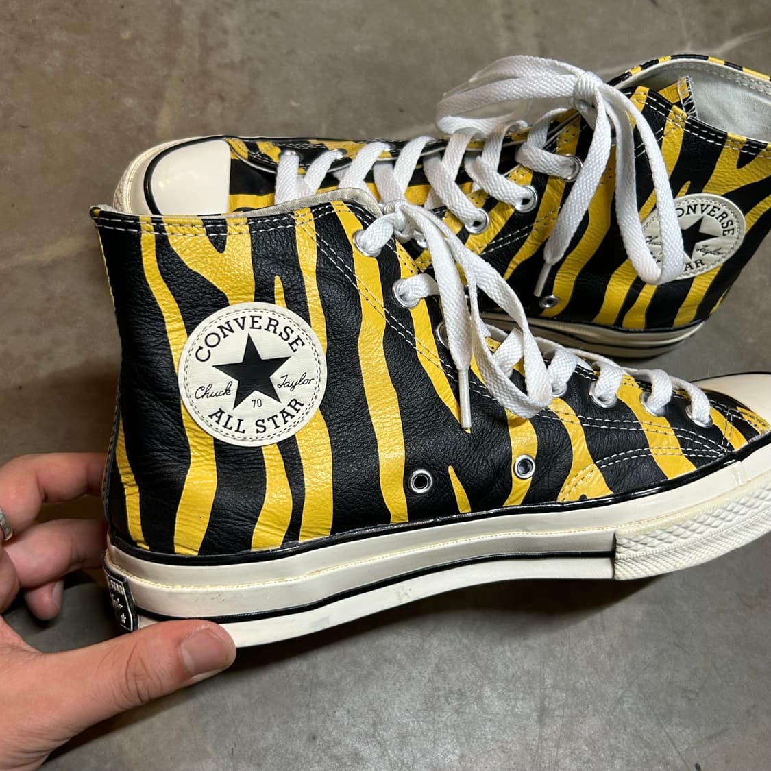 270) 컨버스 척 70 하이 아카이브 프린트 비비드 설퍼 상품이미지2