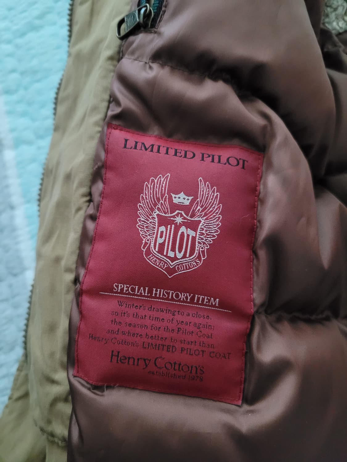 헨리코튼 Henry Cotton 리미티드파일럿 스핏파이어 다운코트 100 상품이미지7