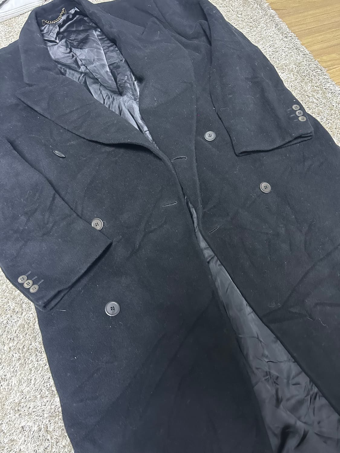 이태리제 HILTON 캐시미어 더블코트 사이즈 105~110 상품이미지2