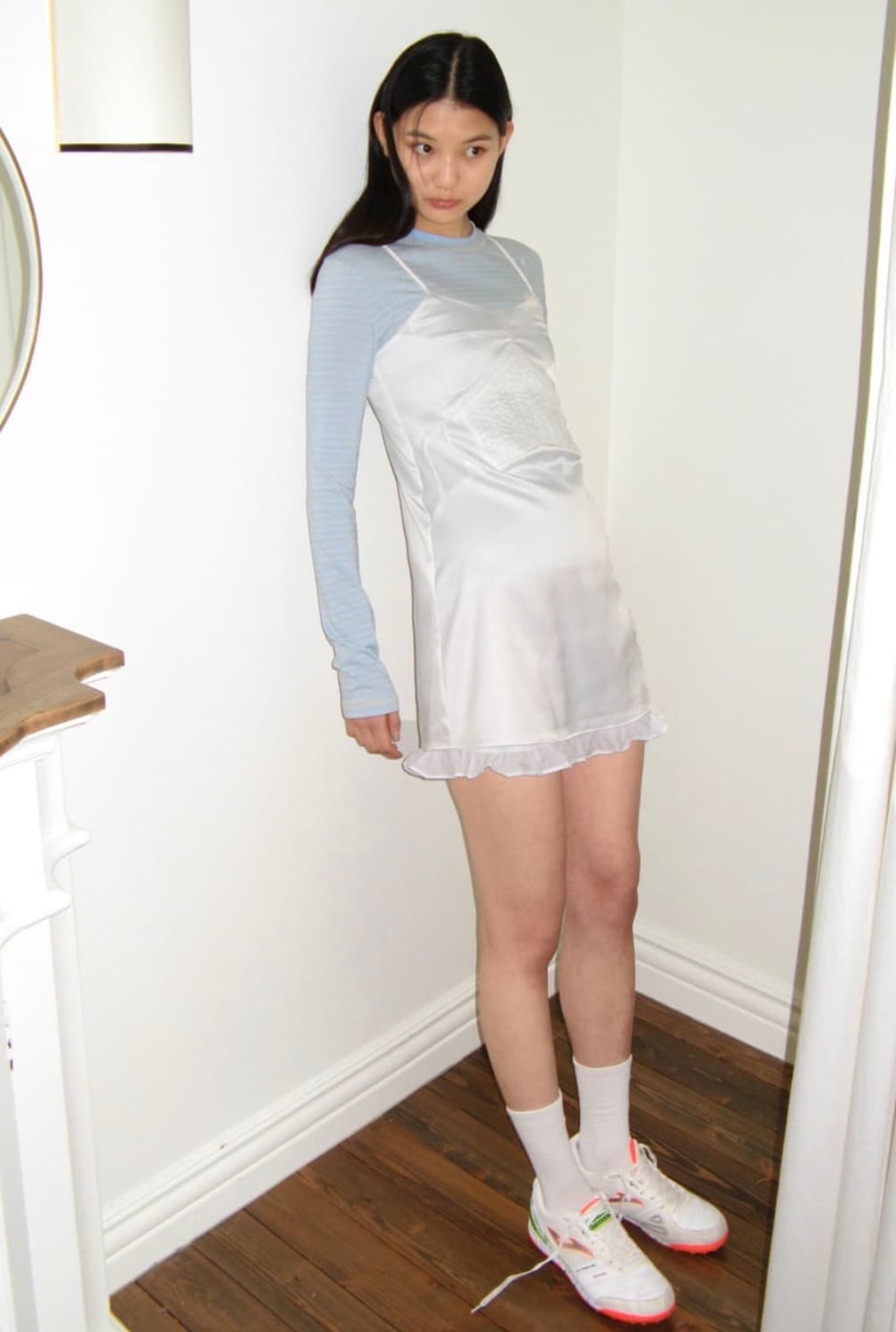 Frill Layered Mini Dress 상품이미지1
