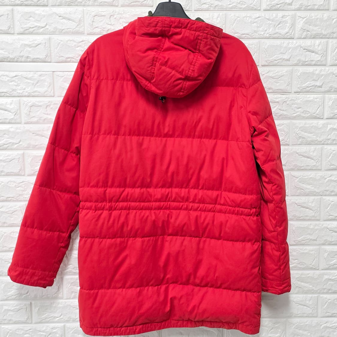 택포) 타미힐피거 레드 롱패딩 L 상품이미지4