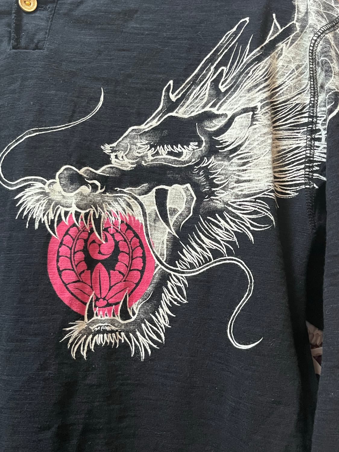 Cropped heads 오리엔탈 용 프린팅 롱 슬리브 상품이미지4