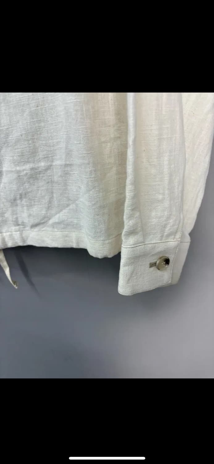 프리즘웍스 린넨 아이보리 블루종 자켓 H1855 상품이미지3