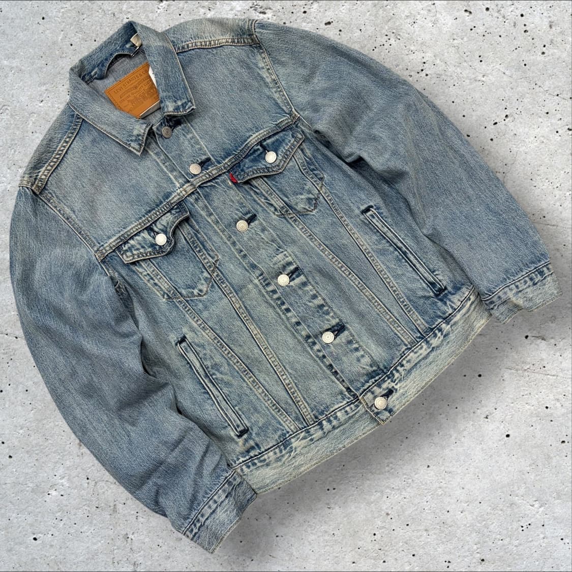 [S] 리바이스 오리지널 데님 트러커 청자켓 빈티지 워싱 C100 상품이미지1