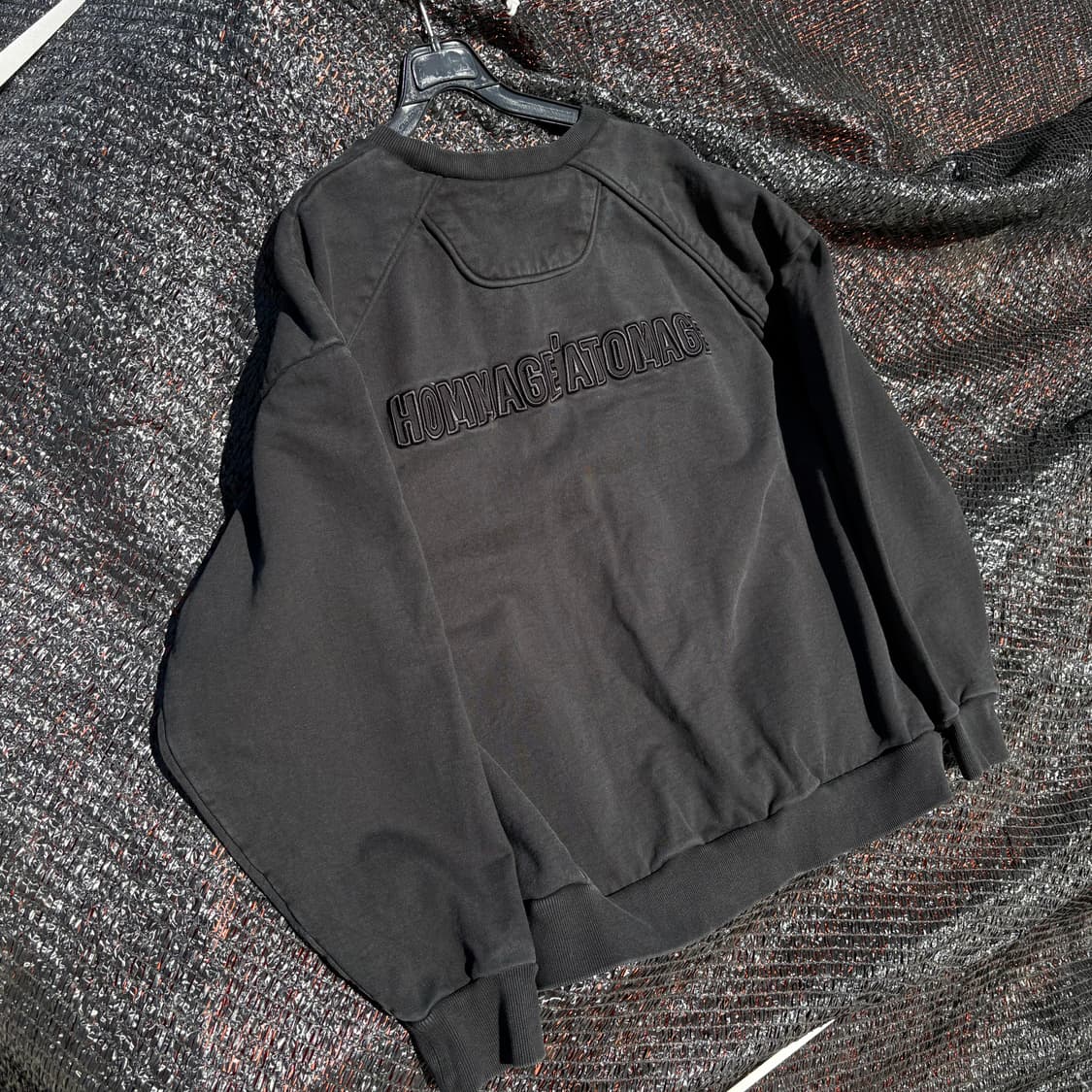 Juun.J 준지 20fw 엠브로이더리 레터링 스웻셔츠 상품이미지5