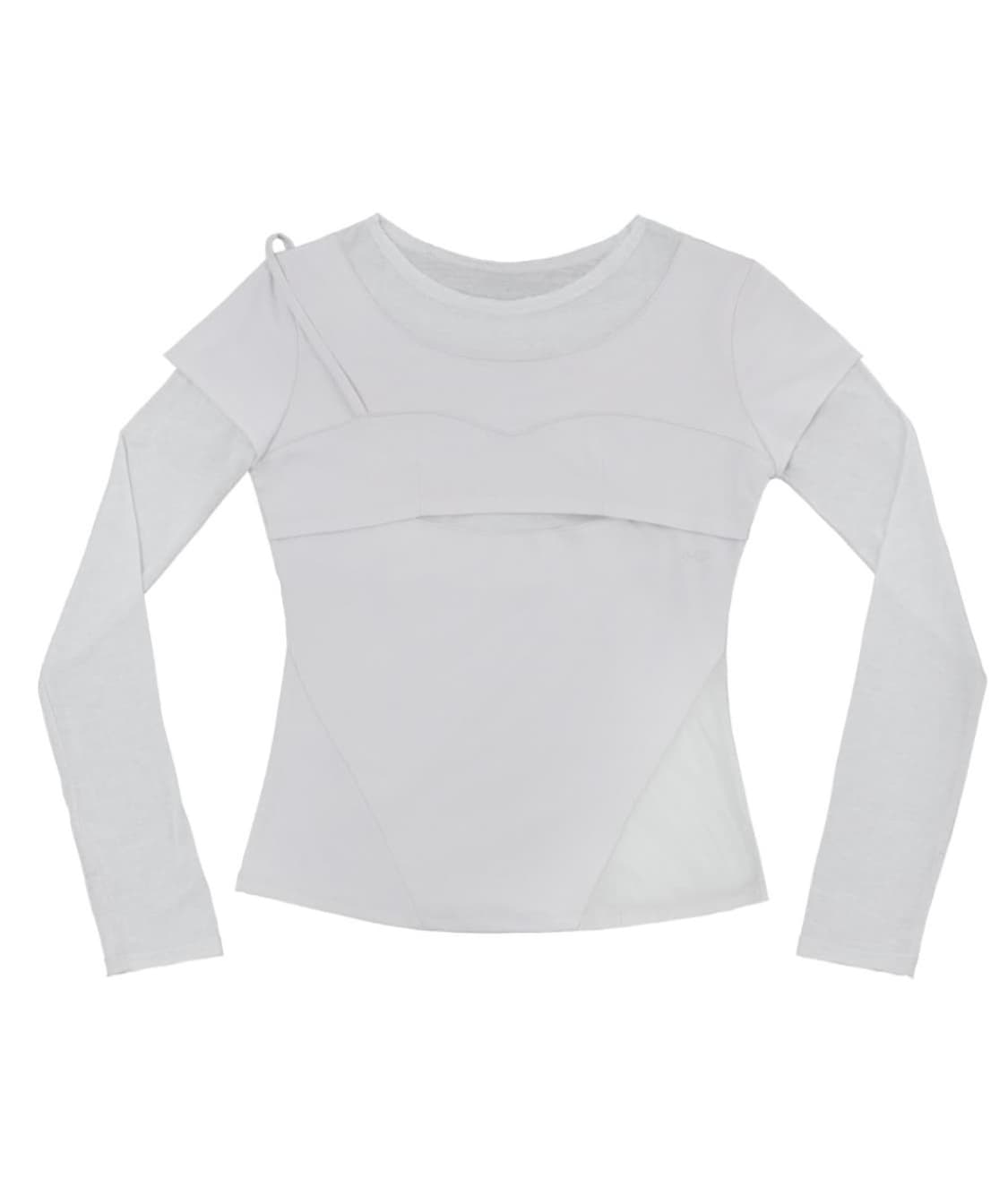 Layered Shoulder Strap Long Sleeve 상품이미지1