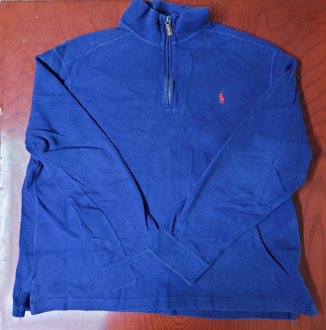 폴로 랄프로렌 네이비 컬러 하프 집업 상품이미지1