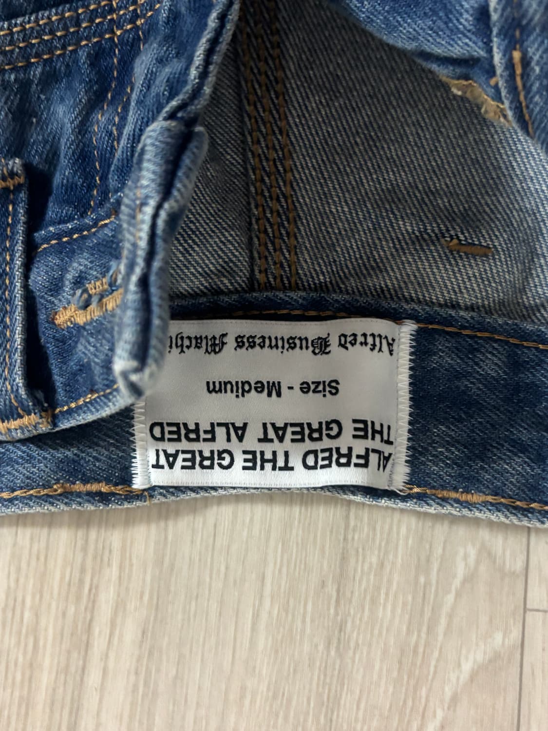 Alfred Iron Cross 데님 팬츠 인디고 상품이미지5