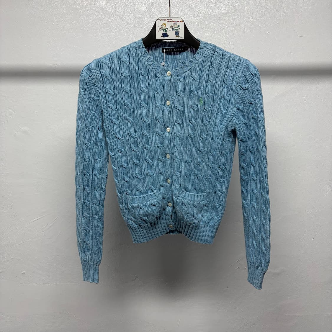 폴로 케이블 니트 가디건 일본판  상품이미지1