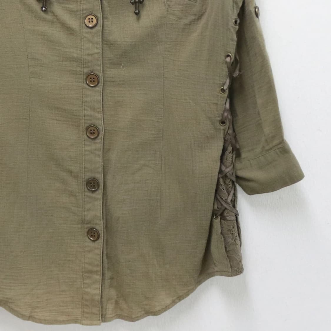 세실맥비 y2k 레이스 아일렛 셔츠 61069 상품이미지4