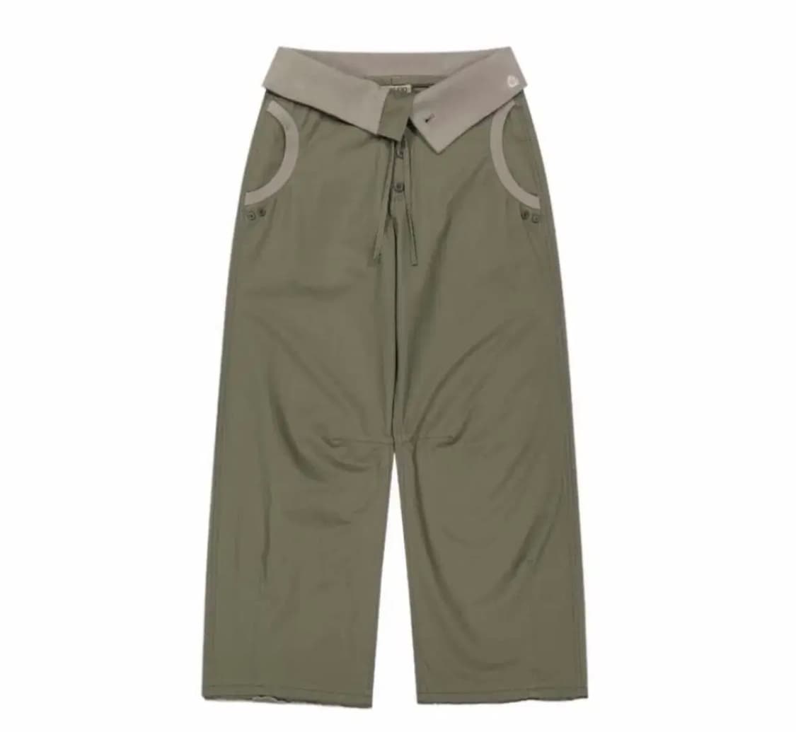 코이세이오 플로우 폴드 팬츠 카키 1사이즈 상품이미지1