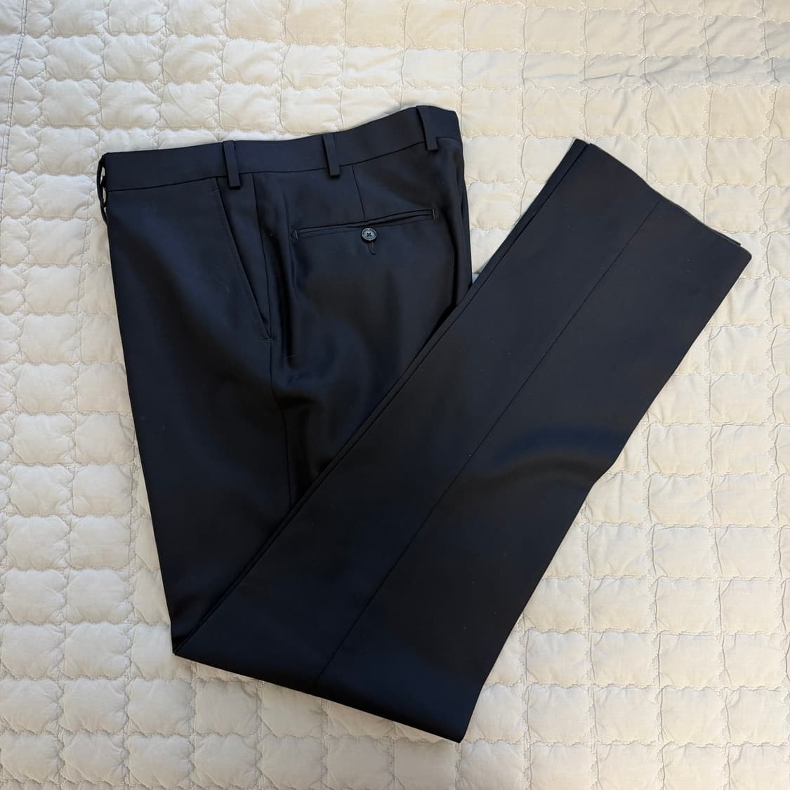 수트서플라이 까노니코 110수 울 솔리드 Brescia 팬츠 네이비 34 상품이미지2