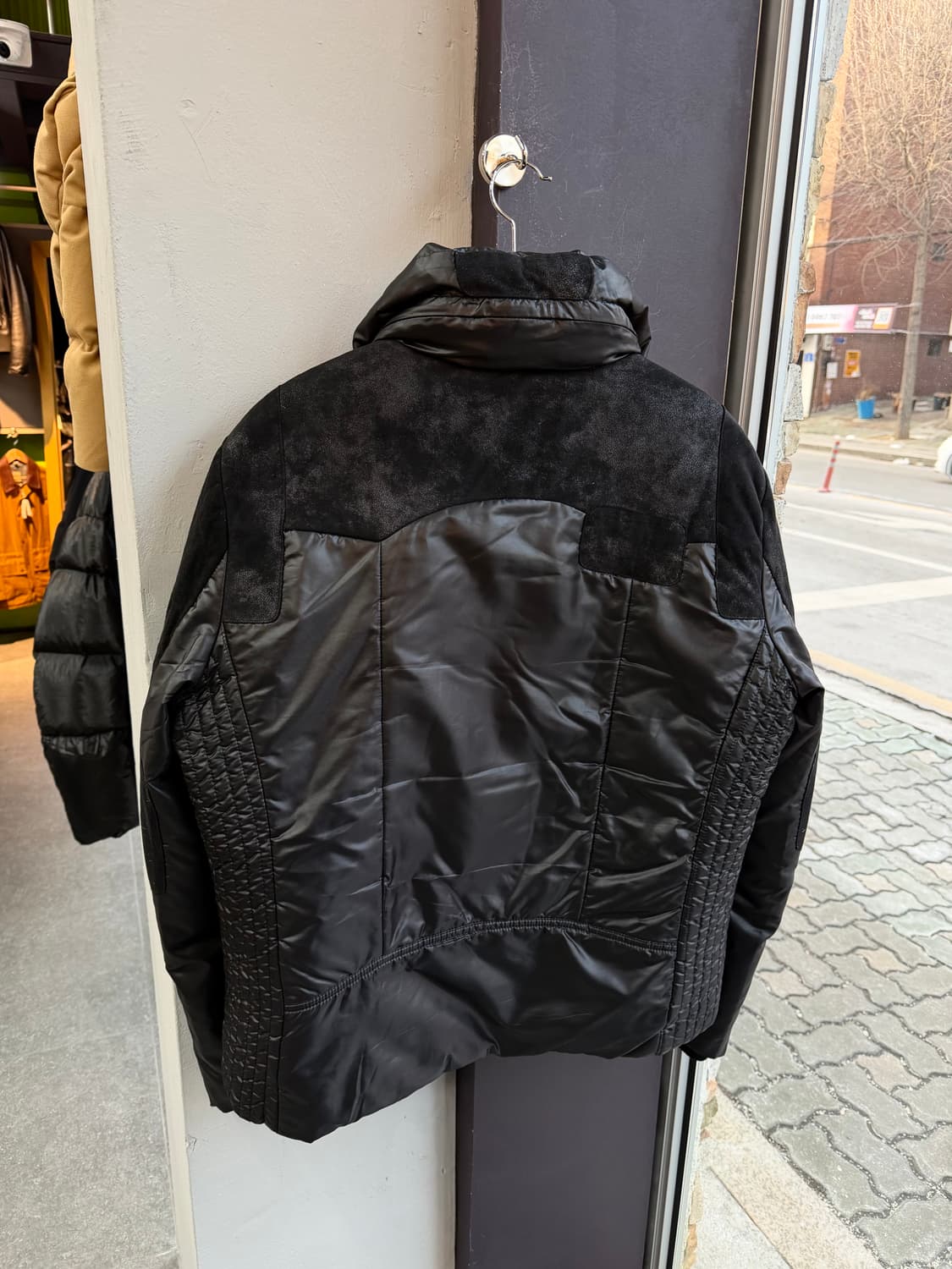 105~110/ 타임옴므 벨벳 블렌딩 나일론 구스다운 패딩 상품이미지8