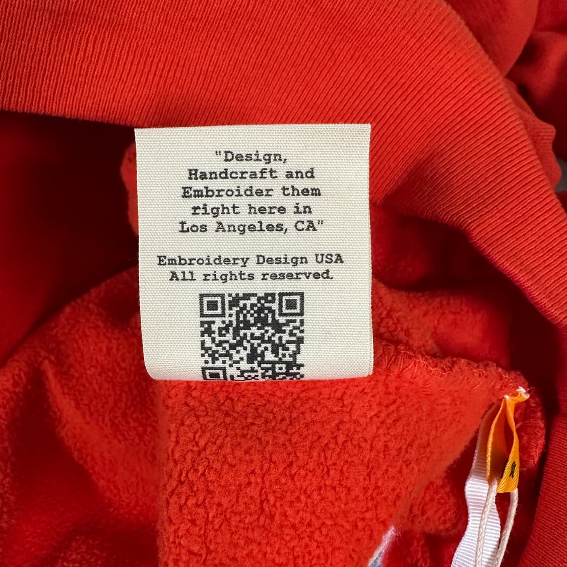 EDU motif de broderie 자수 기모 후드티 상품이미지7