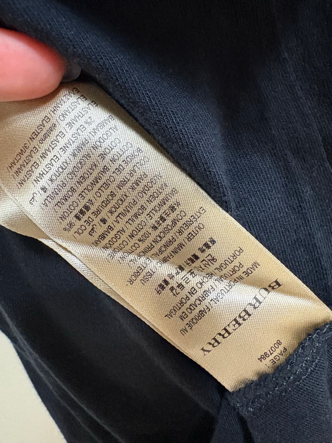 버버리 burberry 블랙 반팔 티셔츠 상품이미지6