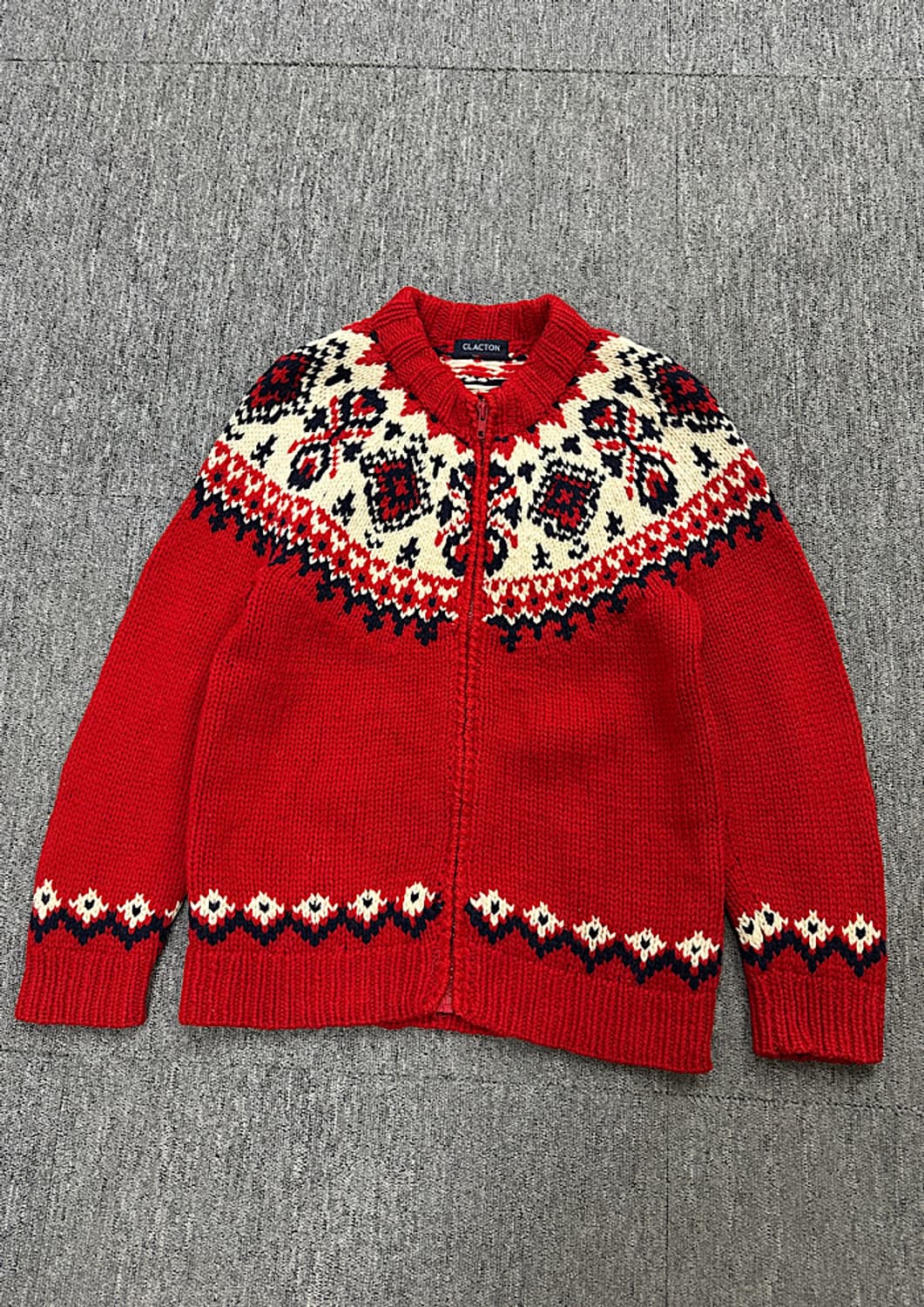 빈티지 니트 집업  상품이미지1