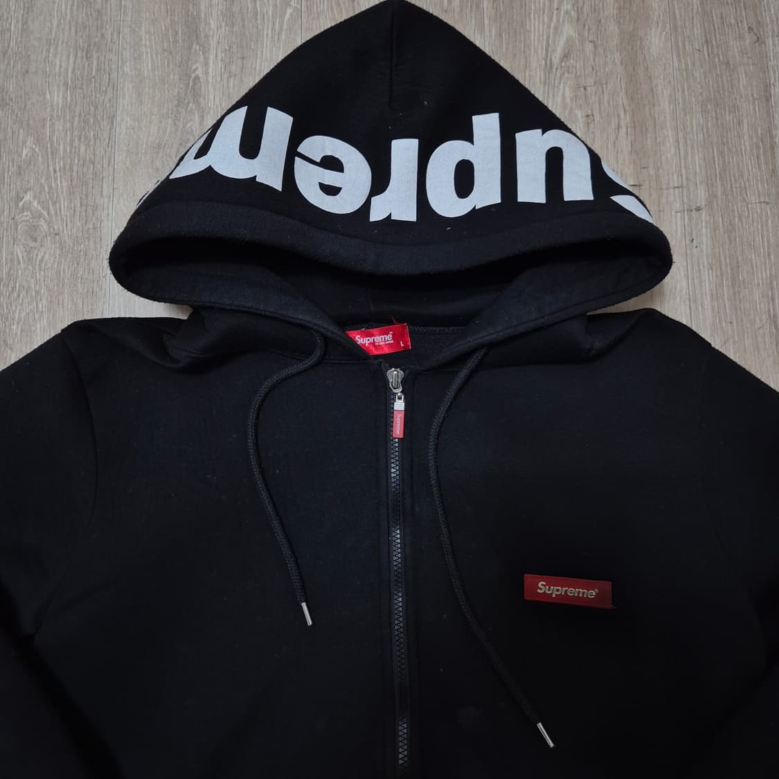 슈프림 박스 와펜로고 후드집업 상품이미지2